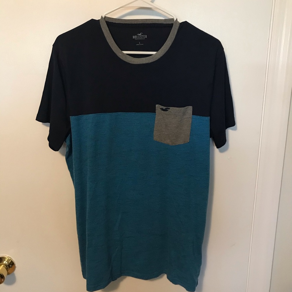 Men’s L - Hollister t-shirt with pocket